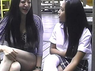 Loni and Her Friend Jade Feng Take a Big American Cock