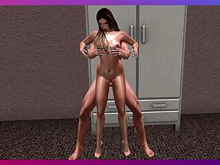 second life leo pounds vancy's ass hard in hotel fuck