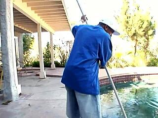 White Cougar Wife Seduces Black Midget Worker With Huge Cock For Interracial Cheating Fuck While Husband Is Away