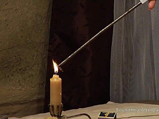 Lesbian Madame Kisses Blindfolded Slave