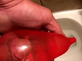 This second condom piss video is totally crazy.