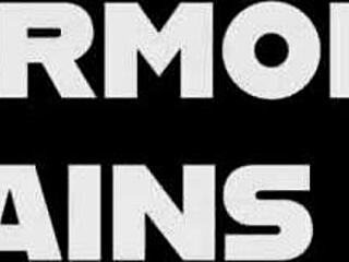 Harmonie Marquis receives cum on her juicy bubble booty