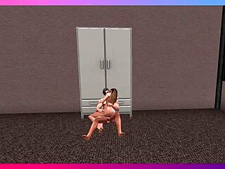 second life leo pounds vancy's ass hard in hotel fuck