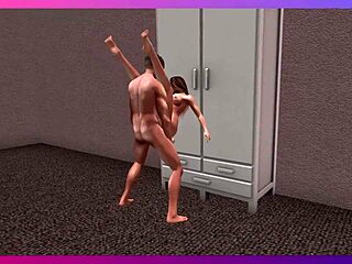 second life leo pounds vancy's ass hard in hotel fuck