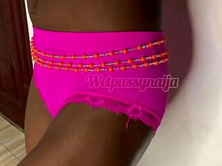 The petite brunette loves getting fucked by the big black long cock, screaming in pleasure