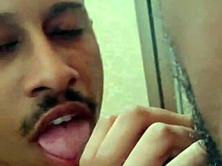 seusubpink drinks piss from a massive black cock with intense emotions