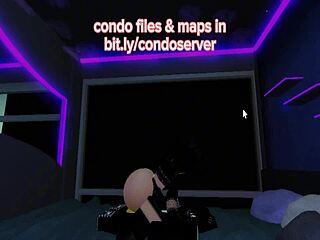 creampie deepthroat and pussy fucking in roblox condo room