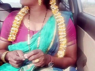 Indian housewife car sex with father-in-law