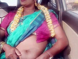Indian housewife car sex with father-in-law