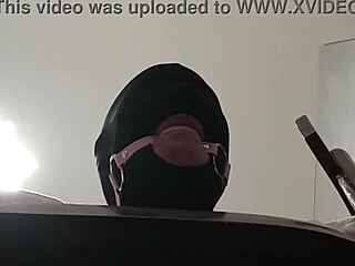 tied up blindfolded milf feels intense pleasure in mouth pussy and ass