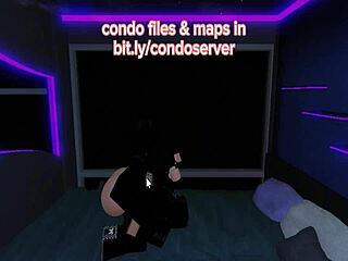 creampie deepthroat and pussy fucking in roblox condo room