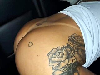 Colombian Neighbor Gets Big Cock In Huge Pussy On Car Back Seat