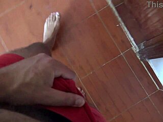 Real Stepmother Demonstrates Urination From Her Mature Hairy Pussy To Horny Stepson