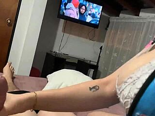 My stepsister damaged her TV so she comes to my room to use mine