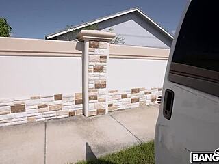 Bangbros - Harper Madison Climbs Bus for Ass Fuck