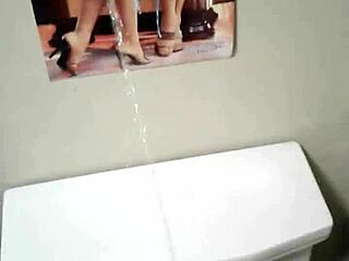 the nude picture of the model leads to a bathing shower scene