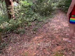 Rapid quickie in public park with amateurs