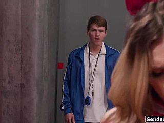 Babe Admires Tgirl Cheerleader Jade Venus