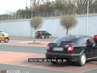 Deviante - gas station glory hole rough fuck for big tits babe with red hair