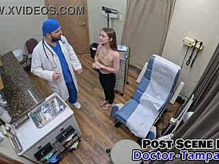 Dr. Tampa, Mira Monroe's first gyno exam is so ticklish and revealing.