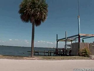 Redhead Rips Swimsuit in Horny Public Groping