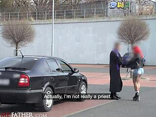 Deviante - gas station glory hole rough fuck for big tits babe with red hair