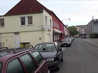 Exploring the redlight district on ludwigstrasse in hannover germany