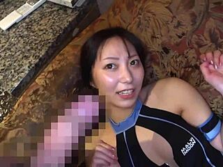 kansai model dreams of glamour with busty beauty in private shoot, creampie fun