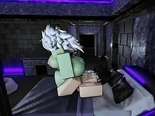 best breeding session with my fat ass goblin slut riding big cock on roblox