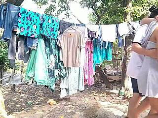 cumpliendole los caprichos a la embarazada la mujer del capataz de la finca esta embarazada y tiene el antojo de tener sexo lésbico conmigo