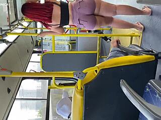 Employee delights with ass on bus!