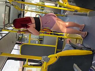 Employee delights with ass on bus!