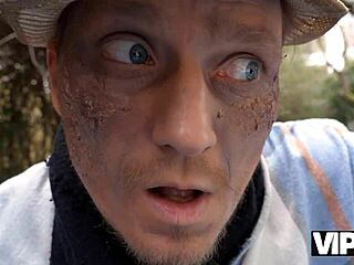 vip4k freaky gardener caught me masturbating in garden