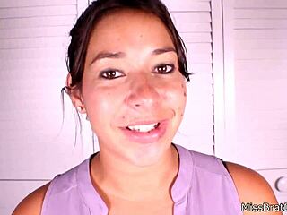 Gagged mouth fetish in closeup view