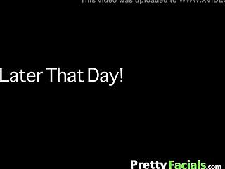 Two Facials for Teen Blonde and Latina.