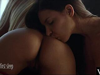 Oh, Watch That Sexy Blonde Lick Her Lover's Wet Pussy!