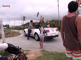 Hot Japanese Babe Prepares Before Porn Scene