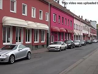 Exploring the redlight district on ludwigstrasse in hannover germany