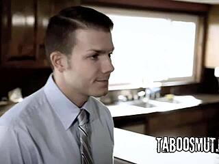 Pervert customer seduces estate agent into rough sex for house sale!