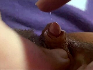 I love watching this big clit orgasm up close