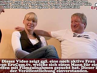 Exciting German Teen Engages in Threesome with Mature Woman and Elderly Man in Casting Interview!