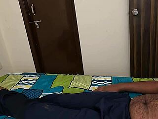 Tamil Maid Secretly Jerks Owner's Dick in Hotel