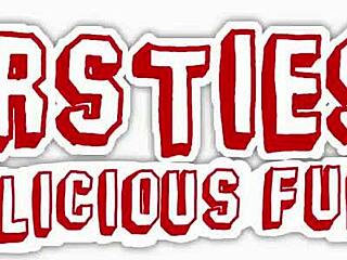 Anca engages in a detailed dildo session, bending over and masturbating her shaved pussy