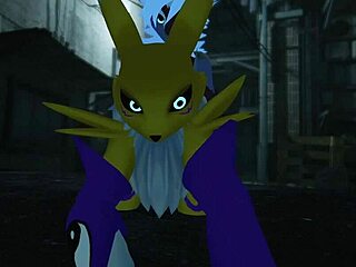 Renamon GETS RAILED outdoors