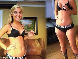 Blonde Amateur Bailey Strips And Masturbates With Intense Emotions At Casting