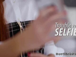 Redhead student seduces her teacher