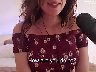 German teen gives dirty talk pussy licking instructions for joi