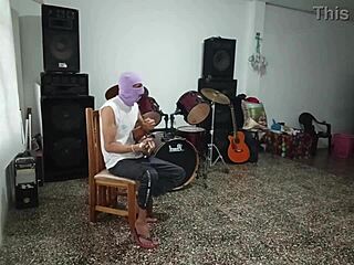 Sexy music teacher teases horny student with curves