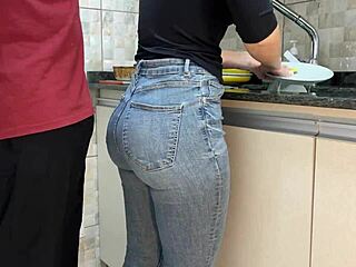 Maid Gets Cum On Her Ass Wearing Jeans Free Use