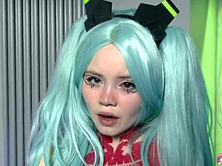 Rebecca Nixon, that sexy slutty teen, moans while fingering her shaved pussy with the toy, she says excitedly